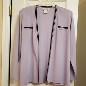 Lilac cardigan tank set
